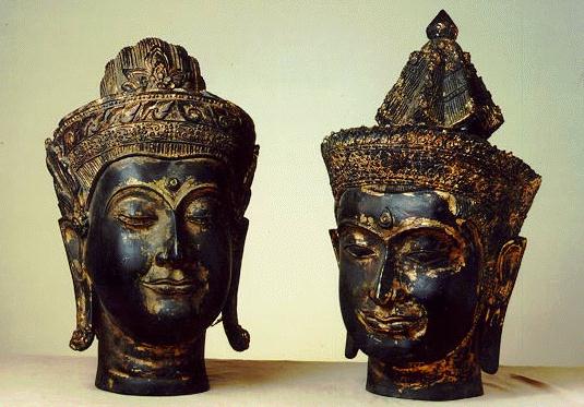 Thai Bronze Heads