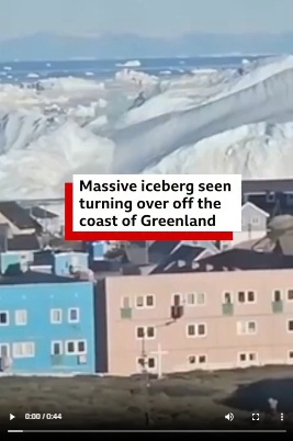 Greenland's Giant Iceberg Rollover