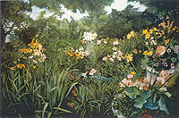 Garden with Lilies