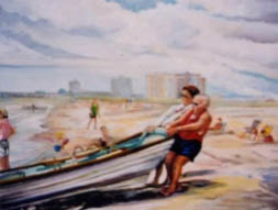 New Jersey beach scene paintings