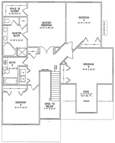 Master Bedroom Floor Plans on 2nd Floor W 4 Bedrooms Master Bedroom 13 11 X 15 10 Master Bathroom 8