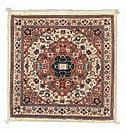 Ivory Kashan Carpet Pillow