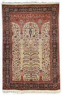 Ivory Mehrab Carpet
