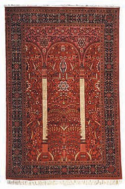 Red Mehrab Carpet