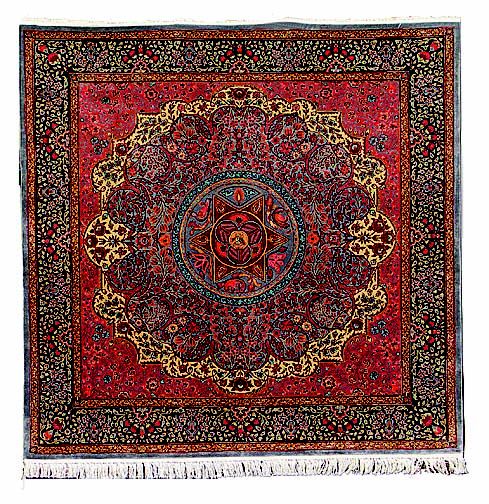 Red Tabriz rug