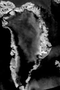 Greenland infra red image 
11 jul 2012