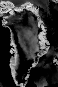 Greenland infra red image 
12 jul 2012