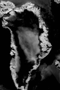 Greenland infra red image 
13 jul 2012