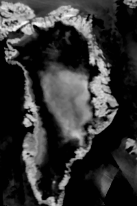 Greenland infra red image 
14 jul 2012