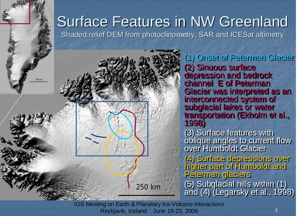 Surface Features in NW Greenland