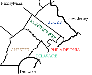 bucks county maps with cities