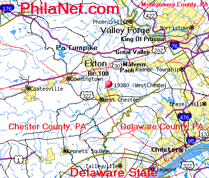 West Chester Pa Map About Chester County, Pennsylvania (Pa) 19380 -- Map And Directions For  Finding Real Estate, Homes, Property, Building New Construction, Existing  Houses And Office Space